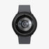 ACS06394 - Galaxy Watch 6 Classic (47mm) Case Liquid Air in matte black showing the front